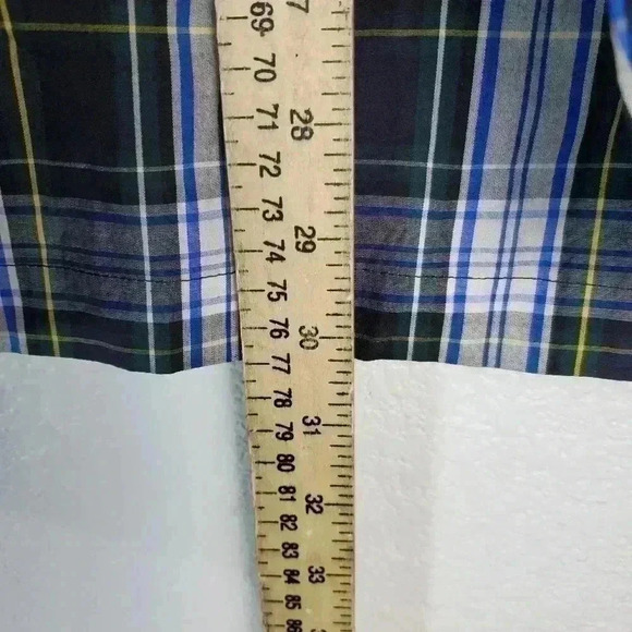 NEW Polo Ralph Lauren Sleepwear Mens Blue/Green Plaid Shirt Pajama Top MEDIUM M - Picture 6 of 6